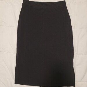 M Black Pencil Skirt Over the Knee Slim Stretch
